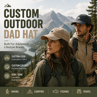 Gorra de Béisbol de Algodón Lavado Estilo Vintage al por Mayor, Gorra de Papá sin Estructura con Bordado de Animales Personalizado para Senderismo al Aire Libre