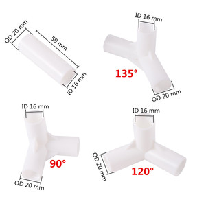 16Mm Straight <span class=keywords><strong>Tee</strong></span> 3 Way <span class=keywords><strong>90</strong></span> 120 135 Độ PVC Kế<span class=keywords><strong>t</strong></span> Nối Đầu Nối Nước <span class=keywords><strong>T</strong></span>ưới Vườn - Product Image 2