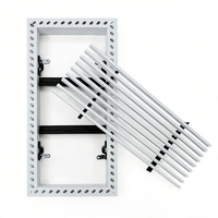 Grille d'aération linéaire personnalisée ultra-mince à cadre étroit encastrée pour retour d'air intégré pour grille de ventilation de climatiseur central