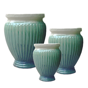 Pot de fleurs en céramique Grand pot de jardin d'intérieur en argile <span class=keywords><strong>Terre</strong></span> <span class=keywords><strong>cuite</strong></span> émaillée pour plantes pour utilisation en pépinière Disponible en petite <span class=keywords><strong>taille</strong></span> - Product Image 5