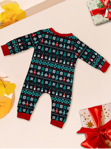 2026 Pullover Langarm Herren Damen Kinder Homewear-Set Schneeflocken Vollbedruckt Kariert Familie Passende Weihnachtspyjamas Outfit - Product Image 6