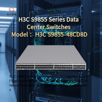 Unit Utama Switch H3C S9855-48CD8D 48-port 400G Ethernet Interface (QSFP-DD)