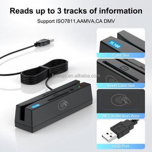 YL160 <strong>4</strong>-in-1 Smart <strong>Card</strong> <strong>Reader</strong> Writer Supports Magnetic Stripe <strong>Card</strong> IC NFC/RFID Chip PSAM <strong>Card</strong> - Product Image 2