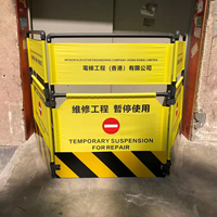 Barrera de Seguridad Temporal de Plástico, Barrera de Advertencia para Construcción con Impresión de Logotipo Personalizado