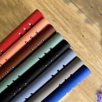 Organiseur de bureau en cuir PU avec logo personnalisé, classeur à feuilles mobiles A4 A5 A6