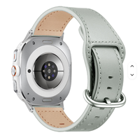 Bracelet de montre en cuir véritable souple de haute qualité pour Samsung Galaxy Watch8 40 mm 44 mm Classic 46 mm Ultra 47 mm