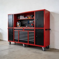 Armoire de rangement industrielle robuste en acier à 21 tiroirs, étanche et durable, idéale pour l'équipement hôtelier