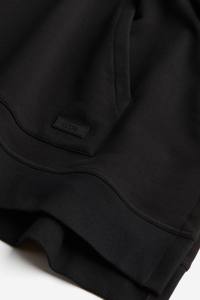 Sudadera con capucha de algodón personalizada deportiva sin mangas transpirable longitud regular sudaderas con capucha de hombre negro oscuro con bolsillos - Product Image 6