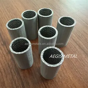 1-300 Mikron Metall-Sinter gitter filter element Edelstahl-Standard-Fünf-Schicht-Metall-Sinter filter