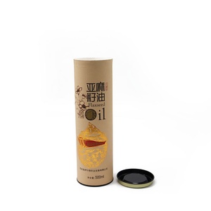 Emballage de tube à thé en carton recyclable de haute qualité, écologique, personnalisé, avec couvercle en fer, emballage de boîte cadeau en papier - Product Image 4
