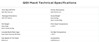 3D-принтер QIDI Max 4 Combo с большой областью печати 390x390x340 мм, высокотемпературным соплом 370°C, скоростью печати 800 мм/ч, промышленного класса, в наличии