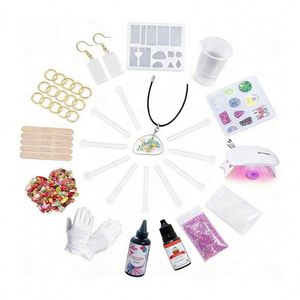 Kit Créatif de Fabrication de Bijoux en Résine Faits Main Élégants, Moules en Silicone Dur Transparent à Durcissement UV, Fournitures de Noël TOYSRUNNER - Product Image 2