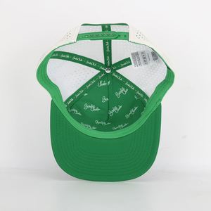 Casquettes de baseball vintage personnalisées à 5 panneaux avec logo brodé, imperméables, découpées au laser, blanches, pour le sport, plates – Fabricant professionnel - Product Image 6