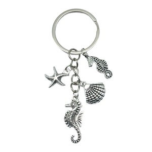 Llaveros <span class=keywords><strong>de</strong></span> aleación esmaltada al por mayor con temática náutica <span class=keywords><strong>de</strong></span> vida marina: estrella <span class=keywords><strong>de</strong></span> mar, tortuga y caballito <span class=keywords><strong>de</strong></span> mar, ideales como regalos turísticos. - Product Image 6