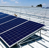 Support de montage photovoltaïque pour carport solaire galvanisé à chaud, cadre de panneau solaire étanche pour auvent de stationnement domestique