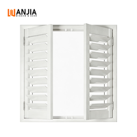 Volet persienne en PVC moderne à ouverture horizontale pour hôtels et appartements, ajustable, vente en gros