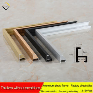 LB2007B ev dekor özelleştirilmiş alüminyum profil şerit Metal fotoğraf posteri çerçeveleri alüminyum resim çerçevesi kalıplama - Product Image 2