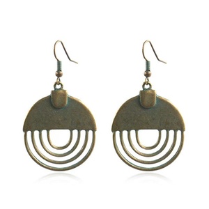 Pendientes Redondos con Colgante de Girasol Estilo Bohemio Vintage, Joyería de Aleación de Moda Étnica para Mujer, Regalo de Navidad para Fiestas - Product Image 4