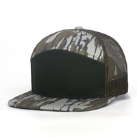 Casquettes de camionneur personnalisées à 7/6 panneaux avec logo brodé pour hommes, motif camouflage