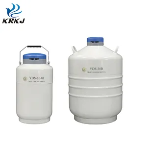 KD1004 veterinario 10L 20L 30L Almacenamiento de semen congelado transporte tanque de nitrógeno líquido contenedor criogénico