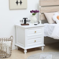 Table de chevet moderne de style européen en bois massif, armoire de rangement minimaliste de luxe pour appartement, fabriquée à la main, écologique