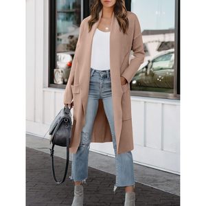FOXA Women's Long <b>Cardigan</b> <b>Sweater</b> Full Sleeve Knitted Open Front Casual Coatigan Jacket Outfits - Product Image 6
