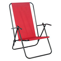 Chaise de plage brésilienne pliable à 2 positions, réglable en hauteur, en métal