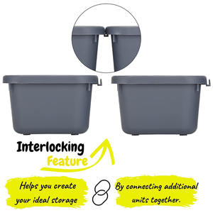 Juego de 8 bandejas organizadoras de cajones, divisores modulares entrelazables para cajones - Product Image 3