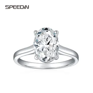 Custom IGI Certified 14K 18K oro Joyería compromiso diamante Lab Grown Gold Wedding Ring FINE Ring Oval Lab Grown Diamond Ring