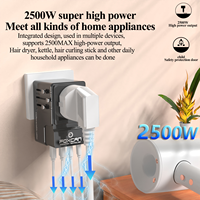 Adaptateur de voyage universel GaN 35W FOxcan Patent, alimentation d'usine, 3C1A 10A, logo personnalisé disponible pour les voyages mondiaux