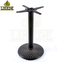 Table en fer forgé jambes bases pierre socle table de coulée base
