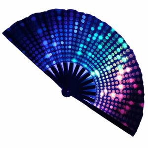 Wholesale Glow UV Large <b>Hand</b> <b>Fan</b> - Product Image 1