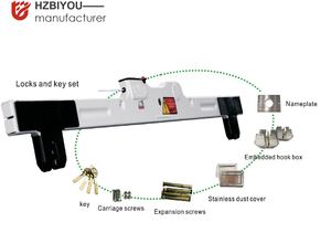 Serratura per Serranda Avvolgibile, Accessorio per la Sicurezza di Finestre e Porte - Product Image 2