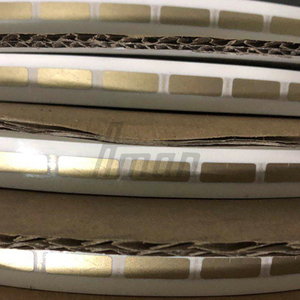 PET <b>Scratch</b> Off Sticker Gold Dark Gray 5x15mm Anti-Counterfeit Password Label for Recharge Card Commercial Promotion Roll - Product Image 6