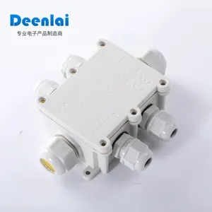 Deenlai FSH713-6 Étanche IP68 Boîte de Jonction pour Extérieur LED Éclairage Fil Câble Connexion