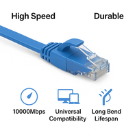 EXW kabel Ethernet Patch panjang kustom 0.25-100m RJ45 Cat5e Cat6 Cat6a Cat7 Cat8 UTP FTP kabel LAN jaringan SFTP