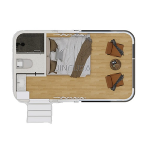 Cabaña Prefabricada de Acero Personalizable, Estilo Cápsula Espacial Moderna, <span class=keywords><strong>con</strong></span> Sala de Estar y Cocina para Campamentos - Product Image 4