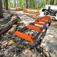 Scierie industrielle portable Rst6 Scie à ruban Remorque Machine automatique de découpe de bûches de bois pour la production de bois