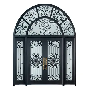 Villa The Artistic Grill Design Sicherheits tür Katalog Haupteingang Double Readymade Iron Steel Doors