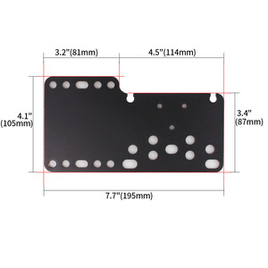 Aluminum Alloy Racing Simulator Handbrake Shift Adapter Plate Multi Hole Mounting <b>Bracket</b> For Joystick And Handbrake - Product Image 2