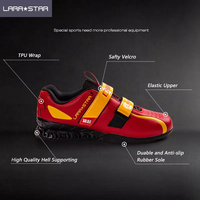 LS0080 Chaussures de Sport à Talon Haut pour Hommes, Nouvelles Chaussures d'Haltérophilie à Talon Haut Style Chinois Designer pour Exercice d'Été et Squats