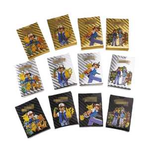Boîte de 55 Cartes <span class=keywords><strong>Pokémon</strong></span> Or/Argent/Or Noir en Aluminium, Versions Françaises/Allemandes/Espagnoles, Jeu de Cartes à Collectionner pour Fans - Product Image 6
