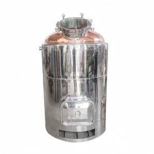 250L de acero inoxidable calentado a la madera Cobre Whisky Vodka <span class=keywords><strong>Ron</strong></span> gin alcohol todavía - Product Image 1