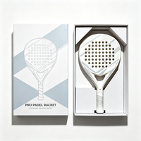 Racchetta da Padel Professionale in Fibra di Carbonio 18K Personalizzata OEM per Tornei Sportivi