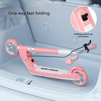 Voiture à roulettes pliable pour enfants de 3 à 12 ans, avec roues lumineuses, pour garçons et filles