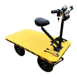 Prix raisonnable et nouveau type chariot pour le transport du camion plat à quatre roues électrique de traction de cargaison - Product Image 5