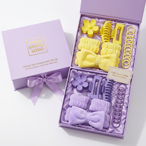 Juego de Diademas de Spa al por Mayor, Juego de 16 Piezas, Diademas de Pelo Suaves y Elásticas, Juego de Regalo de Franela para Navidad, Diadema de Spa Lunaire - Product Image 1