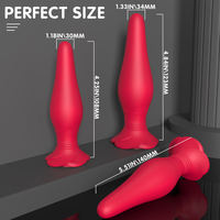 Prix d'usine OEM ODM Ensemble de plugs anaux en silicone en forme de rose pour débutants, entraînement, massage de la prostate, jouets sexuels pour adultes pour femmes