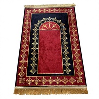 Tapis à pompons en velours diamanté, épais, pour salon, tapis de prière, tapis de sol robuste, moderne et minimaliste