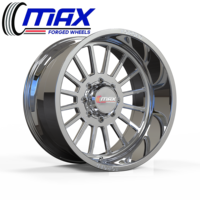 Jantes forgées 22x12 24x14 26x14 22x12 8x180 pour GMC Sierra 2500HD 3500HD pour Chevy Silverado 2500HD Super Single Style 4x4